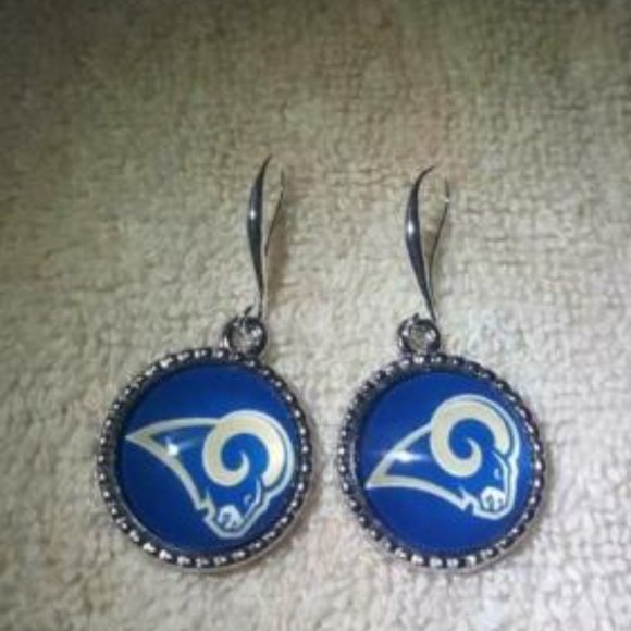 Los Angeles Rams NFL Fashion Dangle Earrings NEW - Picture 1 of 1